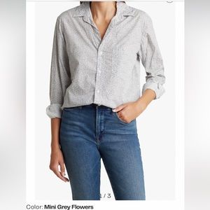 NEW Frank & Eileen Jody Oversize Ditsy Button-Up Shirt